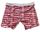 Calvin Klein New Ck One Logo Red   White Boxer Brief Underwear Nb2226 033