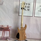 5 String Natural Yin Yang Standard Electric Bass Guitar Gold Hardware Fast Ship