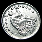 1857 Seated Liberty Half Dime Silver ---- Stunning Details Coin ----   574d