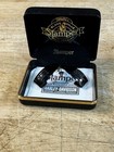 Vintage Stamper Harley Davidson Earrings Black Hills Gold And Silver