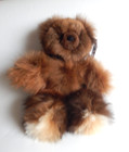 100  Alpaca Fur Handmade 10  Brown Stuffed Teddy Bear Very Soft