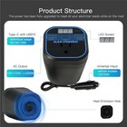 200w Car Power Inverter  12v To 110v  Adapter With Dual Usb And Type-c