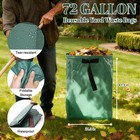 72 Gallon Yard Waste Bags Reusable Garden Leaf Lawn Debris Container Dustpan