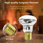 Kanlpeia Lava Lamp Bulb 2 Pack R39 E17 25w 120v 1 52 X 2 26 Inches  Silver