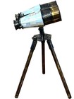 Antique Brass Telescope With Tripod Stand  Vintage Nautical Decor  Unique Gift