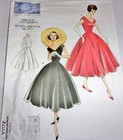 Vogue Vintage Model Pattern V1172 1950s Fit Flare Dress Miss petite 6-14 Uncut