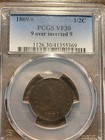 1809 6-p Classic Head Half Cent 1 2c Pcgs Vf 30 9 Over Inverted 9