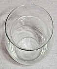 Clear Glass Pot Belly Flower Vase 9  Tall  4 5  Wide At Neck