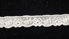 Vintage antique  White  Cotton Leavers Trim Lace  6 Yards