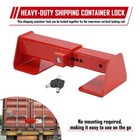 Heavy Duty Cargo Door Lock -steel Shipping Container Lock For Semi Trailer Truck