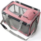 Pink Carrier For Large Medium Cat soft Sided Pet Carrier For Small Dog Puppy    