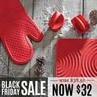 Pampered Chef Silicone Oven Mitt Set Of 2