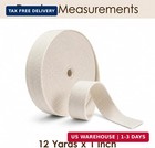 1 Inch Cotton Webbing 12 Yards - Heavy Duty Woven Fabric Strap For Bag Making  