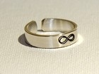 Infinity Sterling Silver Toe Ring - Solid 925 Tr1672