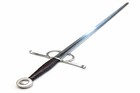Handmade 33  Medieval Sword Stainless Steel Blade Leather Grip S-guard Replica