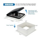 Upgraded Remote Control Rv Roof Vent Fan With Rain Sensor  12v Dc   14  Super   