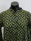 Sapphire Women s Long Sleeve Printed Cotton Lawn Shirt Be5 Green Medium