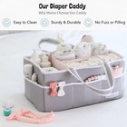 Baby Diaper Caddy Organizer Girl Nursery Storage Basket Bin Baby Item Baby Organ