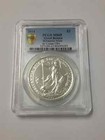 Britannia Rare Mule Error W  Lunar Obverse 2014 1 Oz 999 Silver Coin - Pcgs Ms65