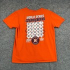 Houston Astros Shirt Mens Large Orange 2017 World Series Champion Line Up Mlb
