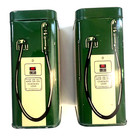 Lot Of 2 Vintage Sinclair Hc 1950s Fuel Gas Pump Oil Tin Coin Bank  Near Mint 