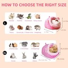 Cozy Hamster Hideout Bed Guinea Pig Rat Nest Ferret Hedgehog Sleeping Hut Small