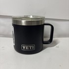 Yeti Rambler 14 Oz Stainless Steel Mug Black  Wildly Stronger  Free Ship