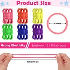180 Pcs Potholder Loom Loops 10 Inch Pro Size Weaving Loom Refill Loops In 6    