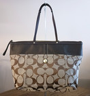 Coach Signature Classic Brown Large Tote Front   Inner Pockets Style No  11692