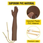 Uimoso Intravenous Practice Arm Kit Phlebotomy Pvc Dark Skin For Venipuncture