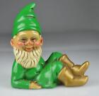Vintage Ceramic Painted Gnome Lot  4  - Tallest Gnome 7  - Whimsical Gnome Lot