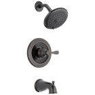 Delta Porter Tub   Shower Trim W  Valve Oil Rubbed Bronze-certified Refurbished