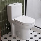 Horow Small Compact One Piece Toilet With Soft Closing   Uf Seat 12   Rough-in