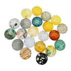 8-30mm Flat Back Glass Cabochons Rock Texture Image Time Gems Diy Art Crafting