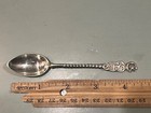 Ottoman Empire Turkey Islamic Souvenir Coffee Spoon 800 Silver C 1900 4 5   