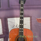 41 Inches Yellow Honey Burst Acoustic Guitar Hummingbird Spruce Top Handmade