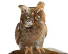 6 0  Agate Hand Carved Crystal Owl Sculpture  Crystal Healing