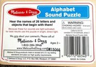 Melissa Doug Alphabet Wooden Sound Puzzle  704cc7