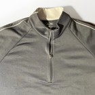 Adidas Golf 1 4 Zip Pullover Men   s Large Gray Climalite Long Sleeve Mock Neck