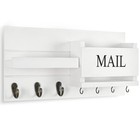 Mail Organizer For Wall Mount     Key Holder With Shelf Includes Letter Holder    