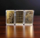3-1 Oz  9999 Canadian Maple suisse  Elizabeth Gold Art Bar 