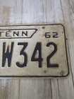 1962 Tennessee License Plate