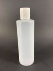 8-oz Plastic Squeeze Bottles  natural  With White Disc Cap Travel Beauty Storage