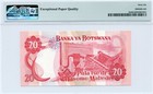 1979  nd  Bank Of Botswana 20 Pula  Pick  5b Low S n - Pmg Gem Unc 66 Epq