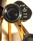Vintage 1942 Busch Rathanow 6x30 Monocular  7710 In Leather Case