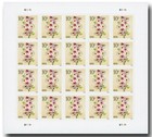 Full Sheet Of 20 White Poppies And Purple Coneflowers Stamps  Flowers  Echinacea