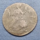 1775 British Half Penny Error Off Center   Double Struck Rare  51498