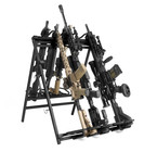 Savior Equipment Rk-sbr9-st-bk  Shorty Rifle Rack   9-slot -black