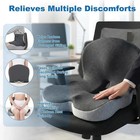 Memory Foam Seat Cushion   Lumbar Support Pillow For Back Sciatica Pain Relief