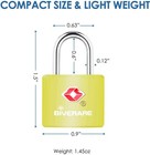 4 Tsa Approved Travel Luggage Locks W Keys Padlock Suitcase Backpack Gym Locker